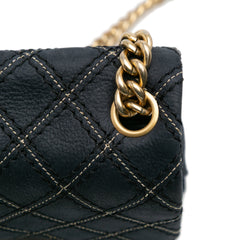 Medium Quilted Calfskin Triple Stitched Flap