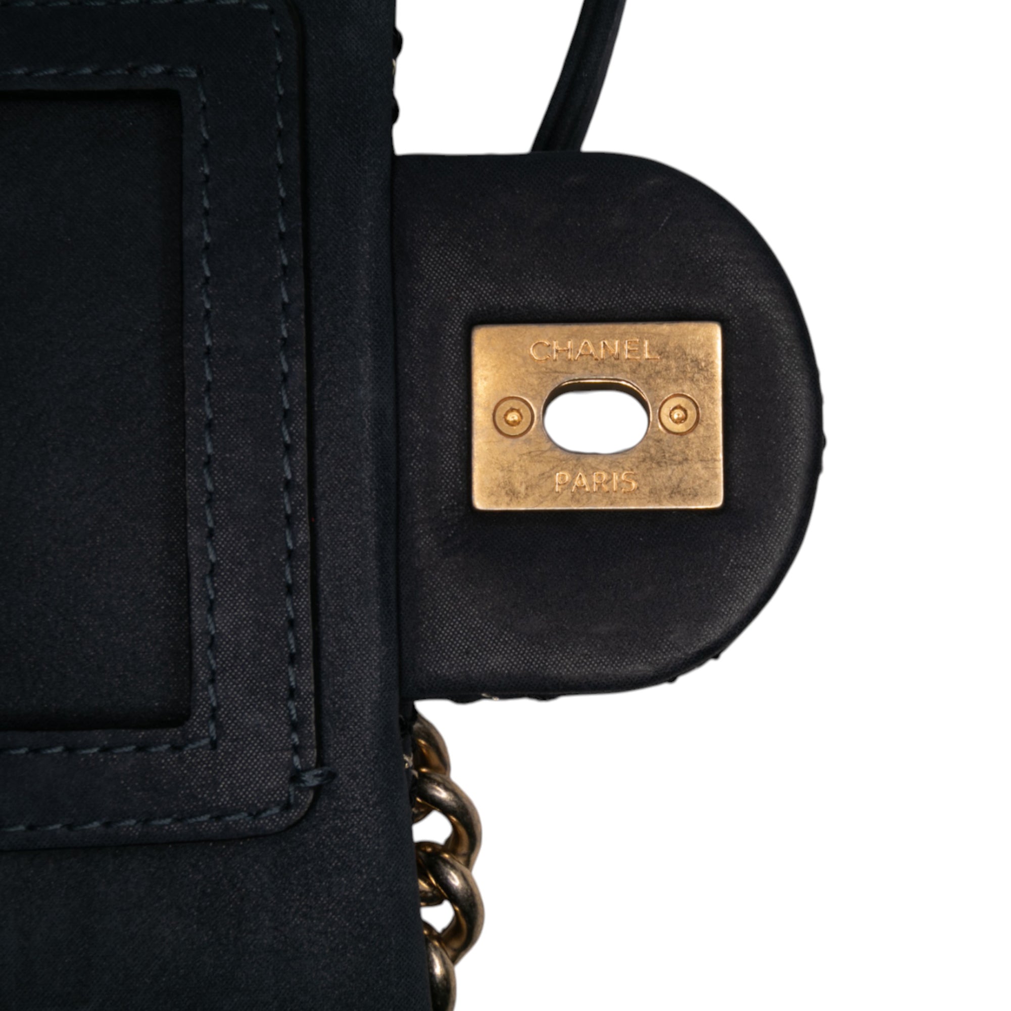 Medium Quilted Calfskin Triple Stitched Flap