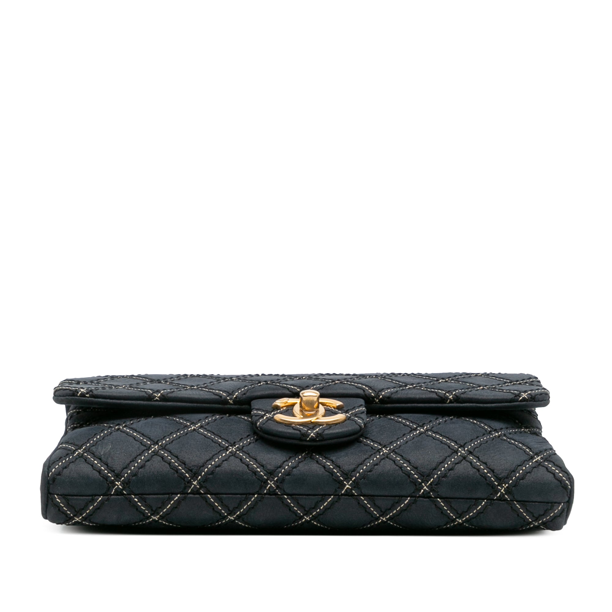 Medium Quilted Calfskin Triple Stitched Flap