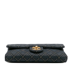 Medium Quilted Calfskin Triple Stitched Flap