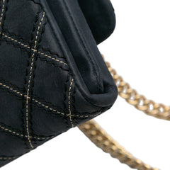 Medium Quilted Calfskin Triple Stitched Flap