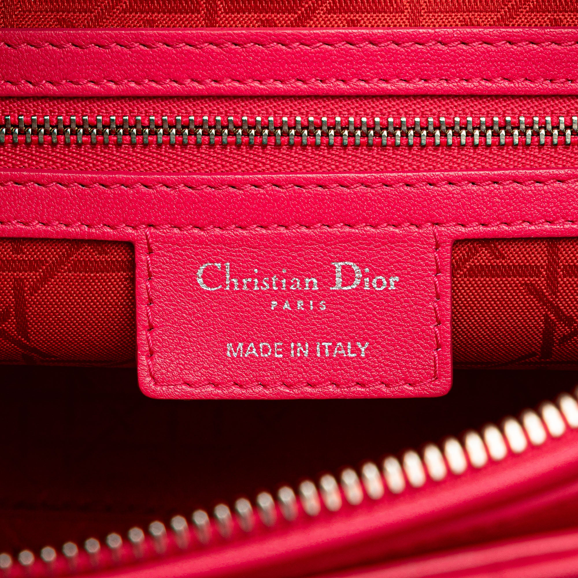 Large Lambskin Cannage Lady Dior
