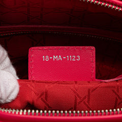 Large Lambskin Cannage Lady Dior