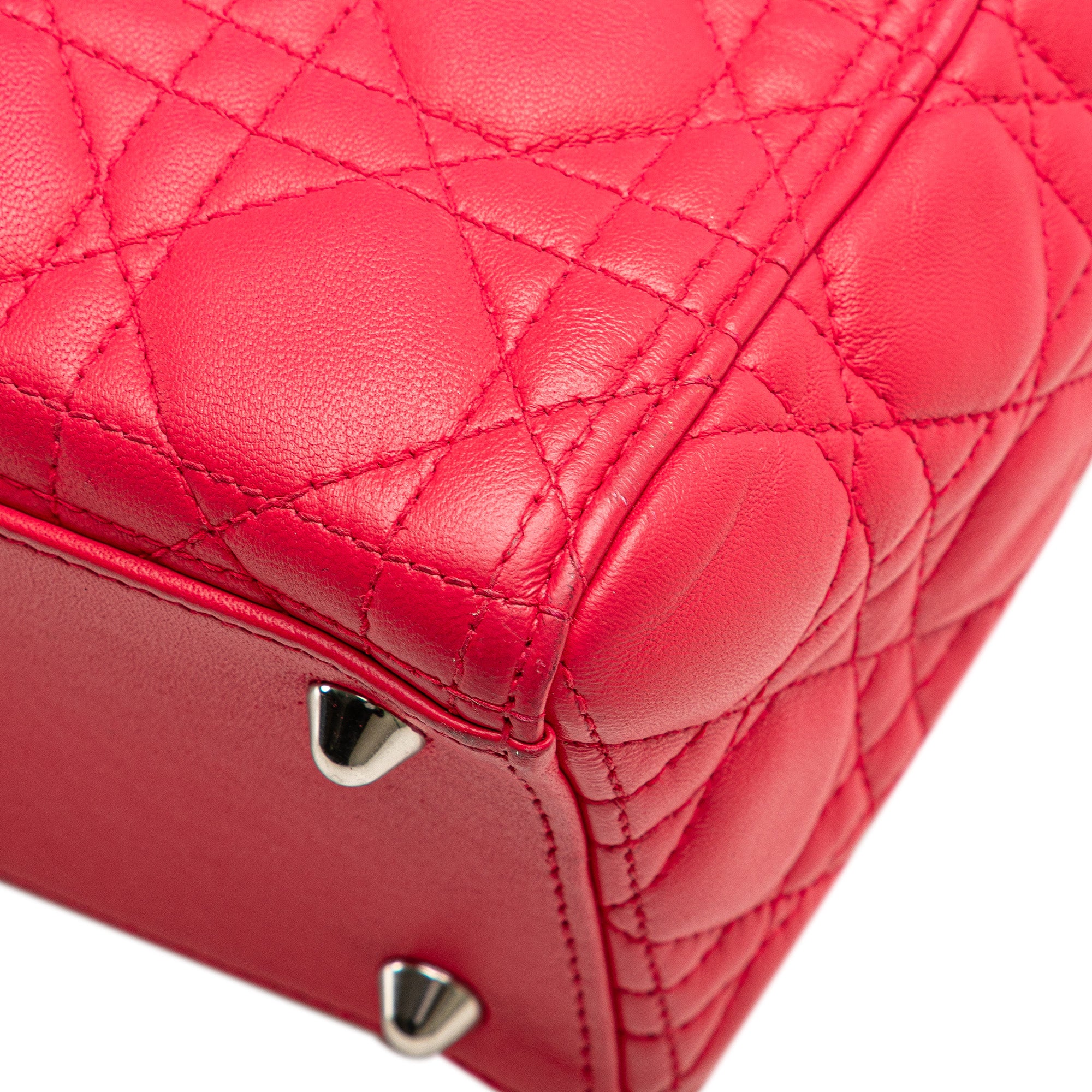 Large Lambskin Cannage Lady Dior