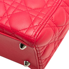 Large Lambskin Cannage Lady Dior