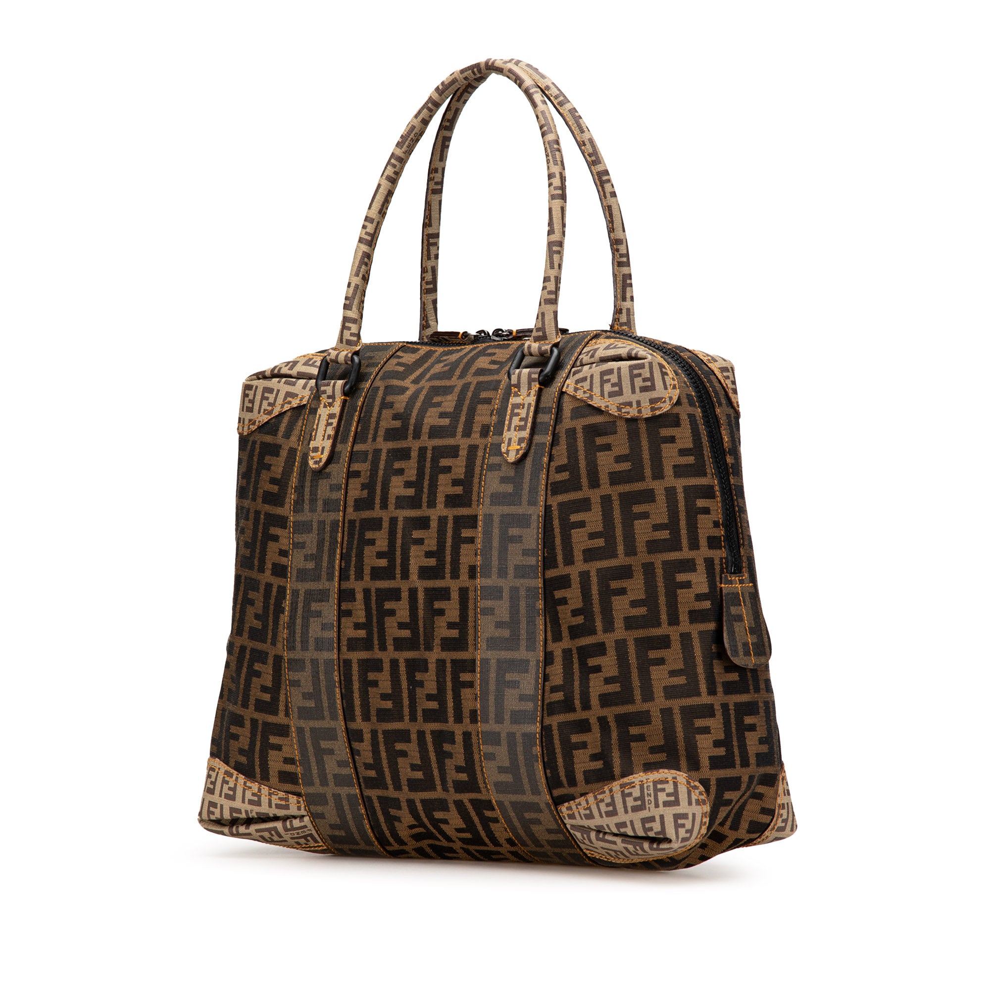 Large Zucca Canvas Mixed Media Tote