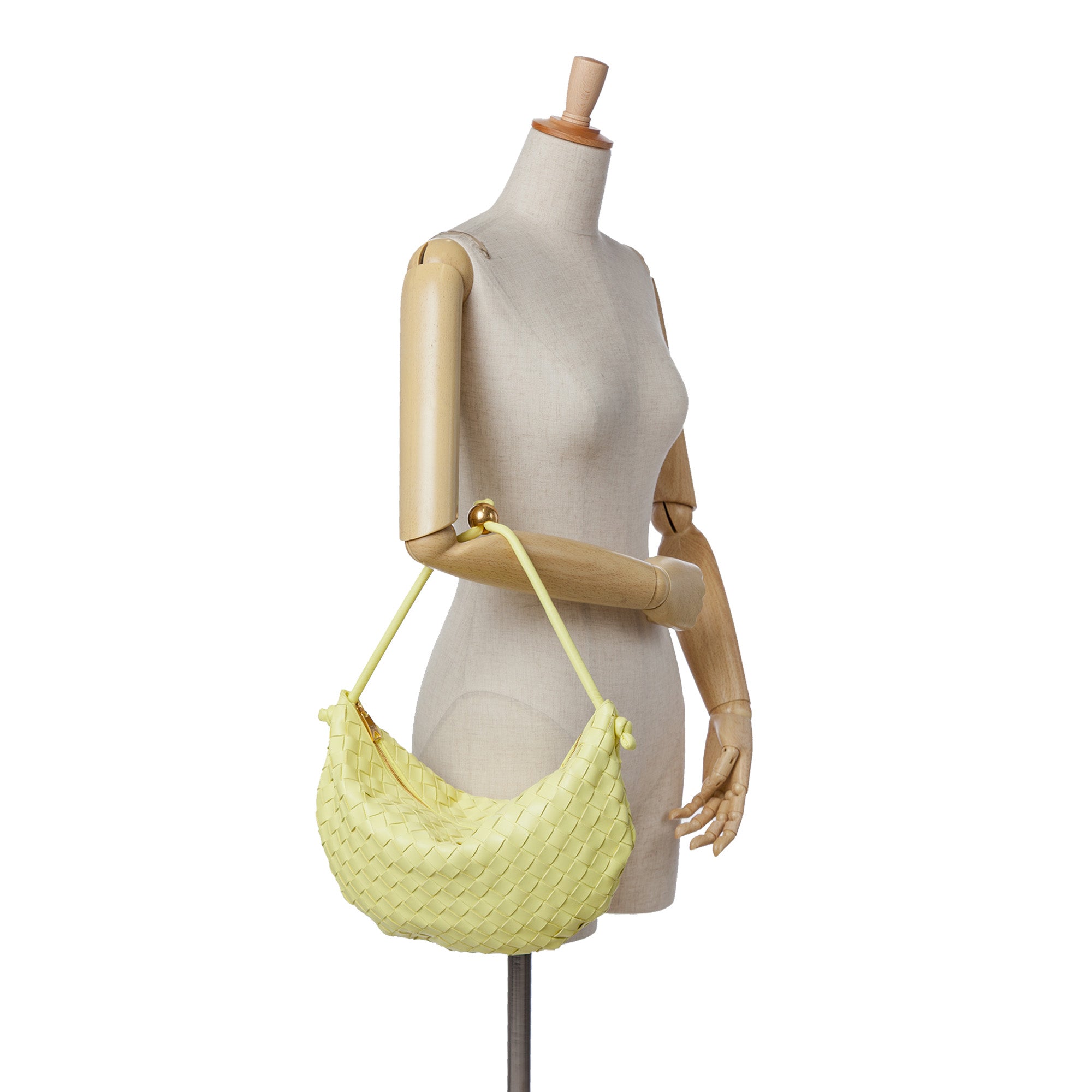 Medium Lambskin Intrecciato Turn Pouch