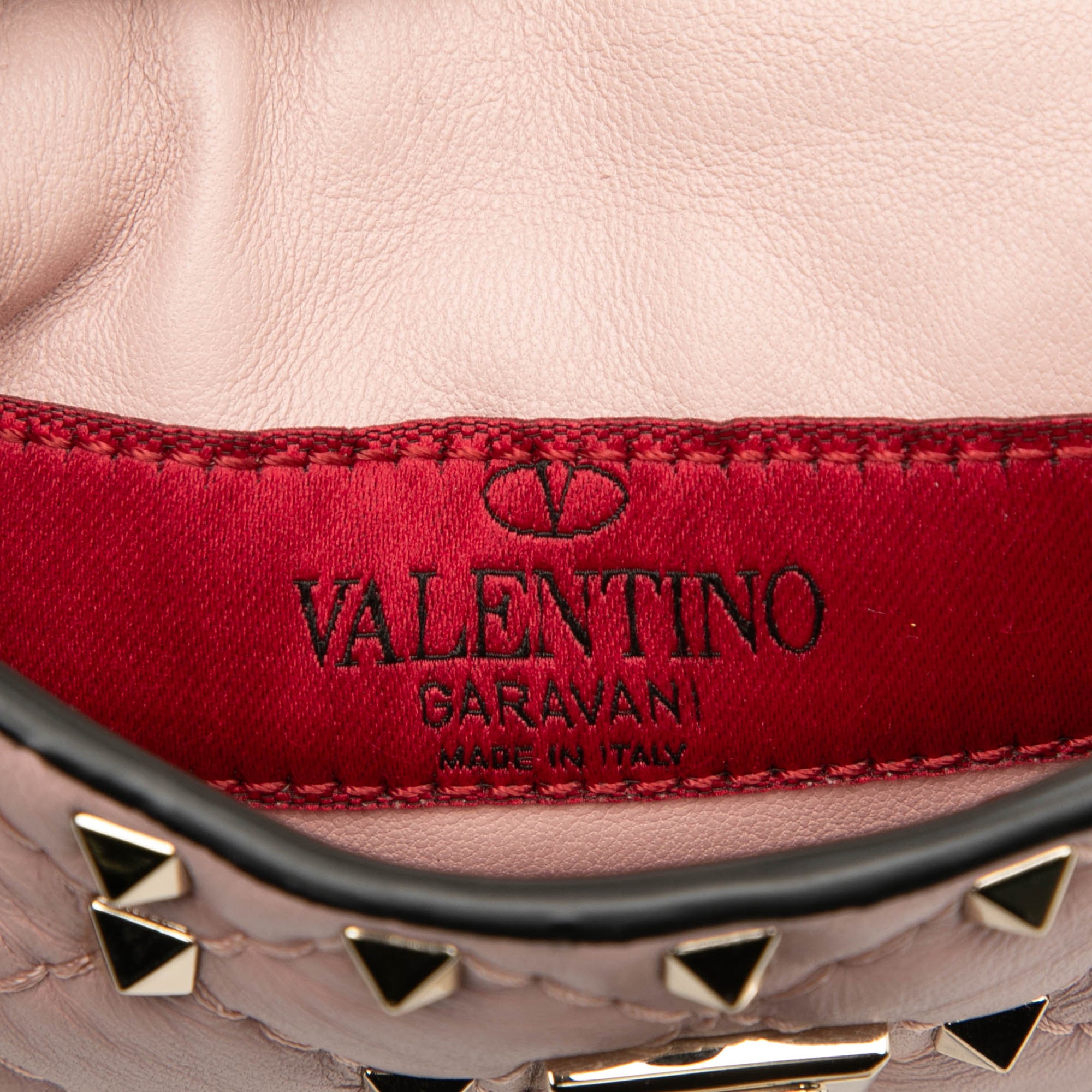 Lambskin Rockstud Spike Phone Case Crossbody