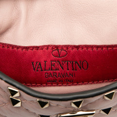 Lambskin Rockstud Spike Phone Case Crossbody