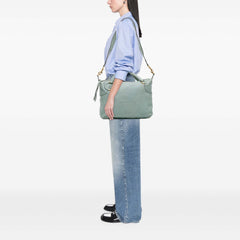 Leather Twill Satchel