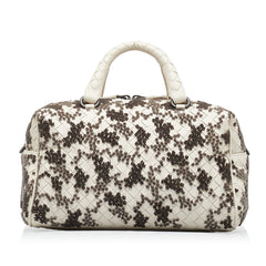 In Mist Intrecciato Flocked Velvet Bouquet Duffel Bag_2