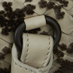 In Mist Intrecciato Flocked Velvet Bouquet Duffel Bag_8