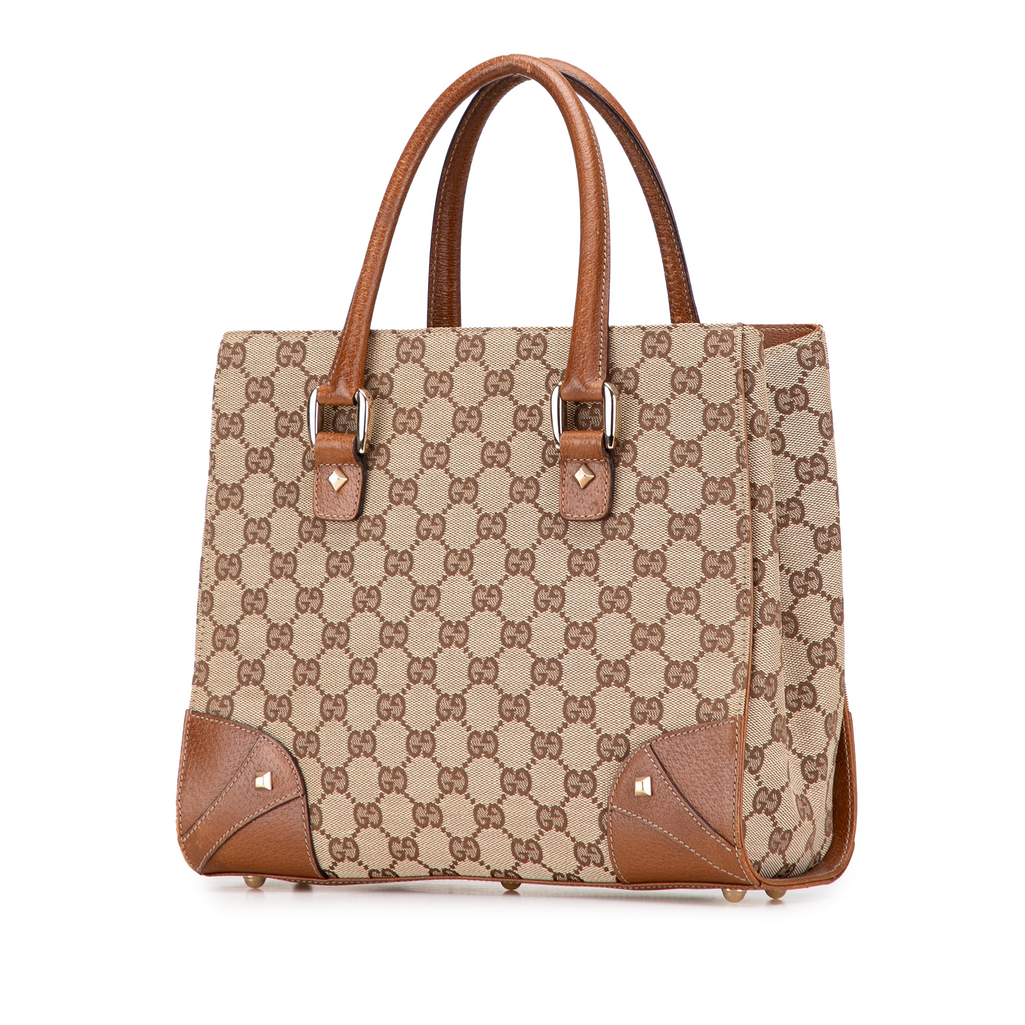 GG Canvas Nailhead Handbag