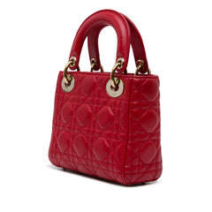 Mini Lambskin Cannage Lady Dior