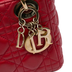 Mini Lambskin Cannage Lady Dior