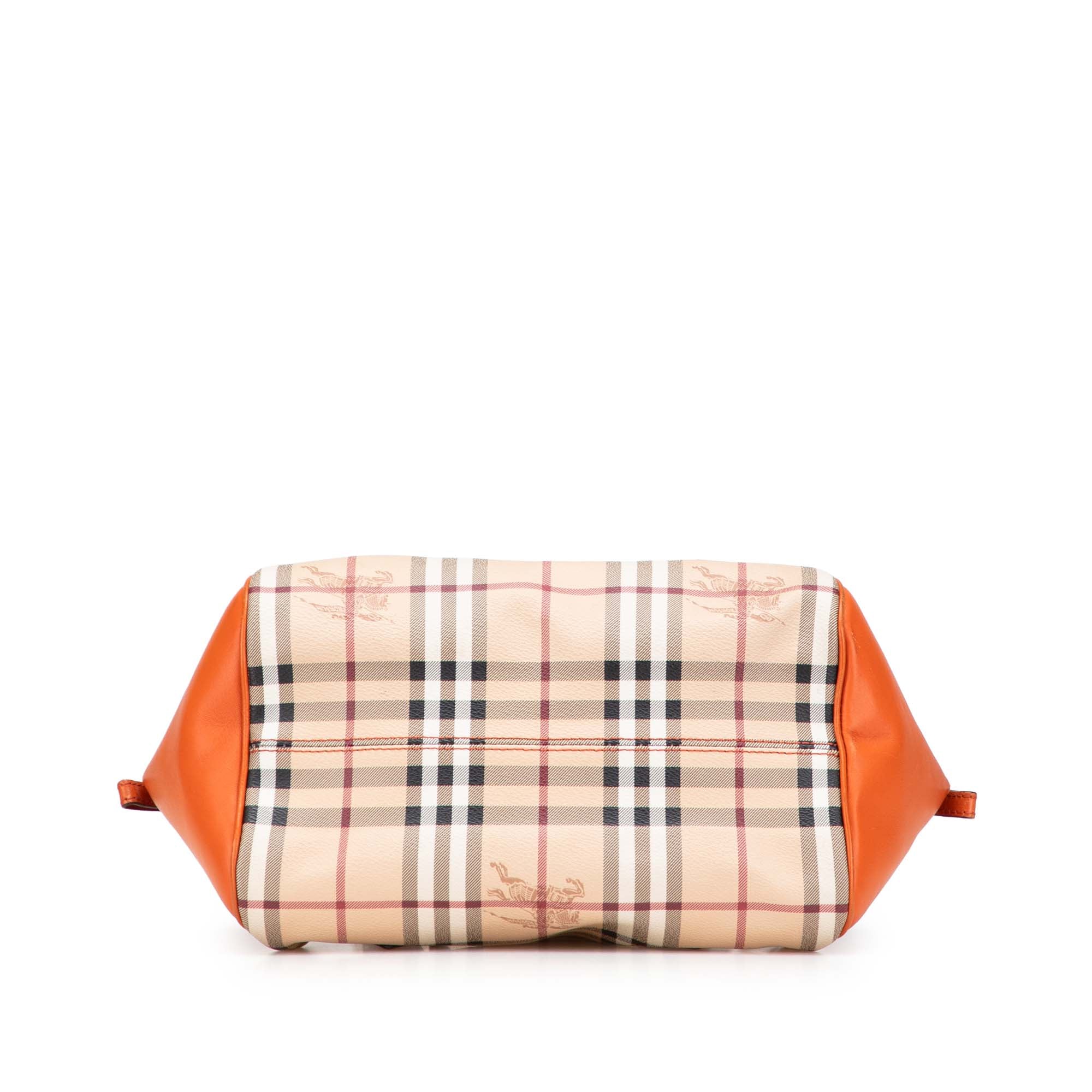 Small Haymarket Check Coated Canvas Blaze Satchel