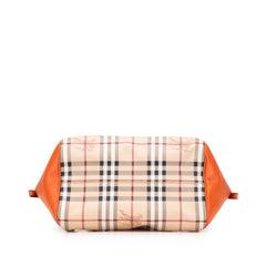 Small Haymarket Check Coated Canvas Blaze Satchel