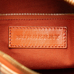 Small Haymarket Check Coated Canvas Blaze Satchel