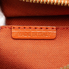 Small Haymarket Check Coated Canvas Blaze Satchel