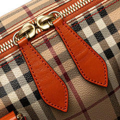 Small Haymarket Check Coated Canvas Blaze Satchel