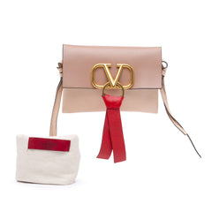 Leather VRing Clutch