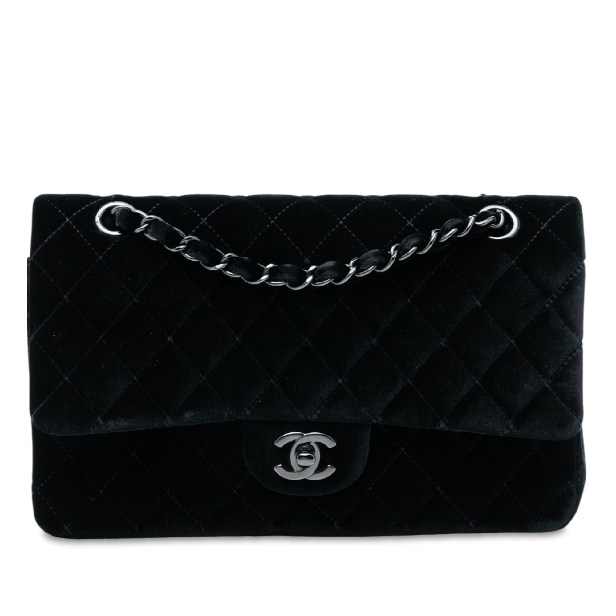 Medium Classic Velvet Double Flap