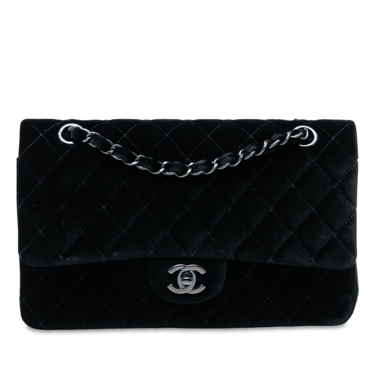 Medium Classic Velvet Double Flap
