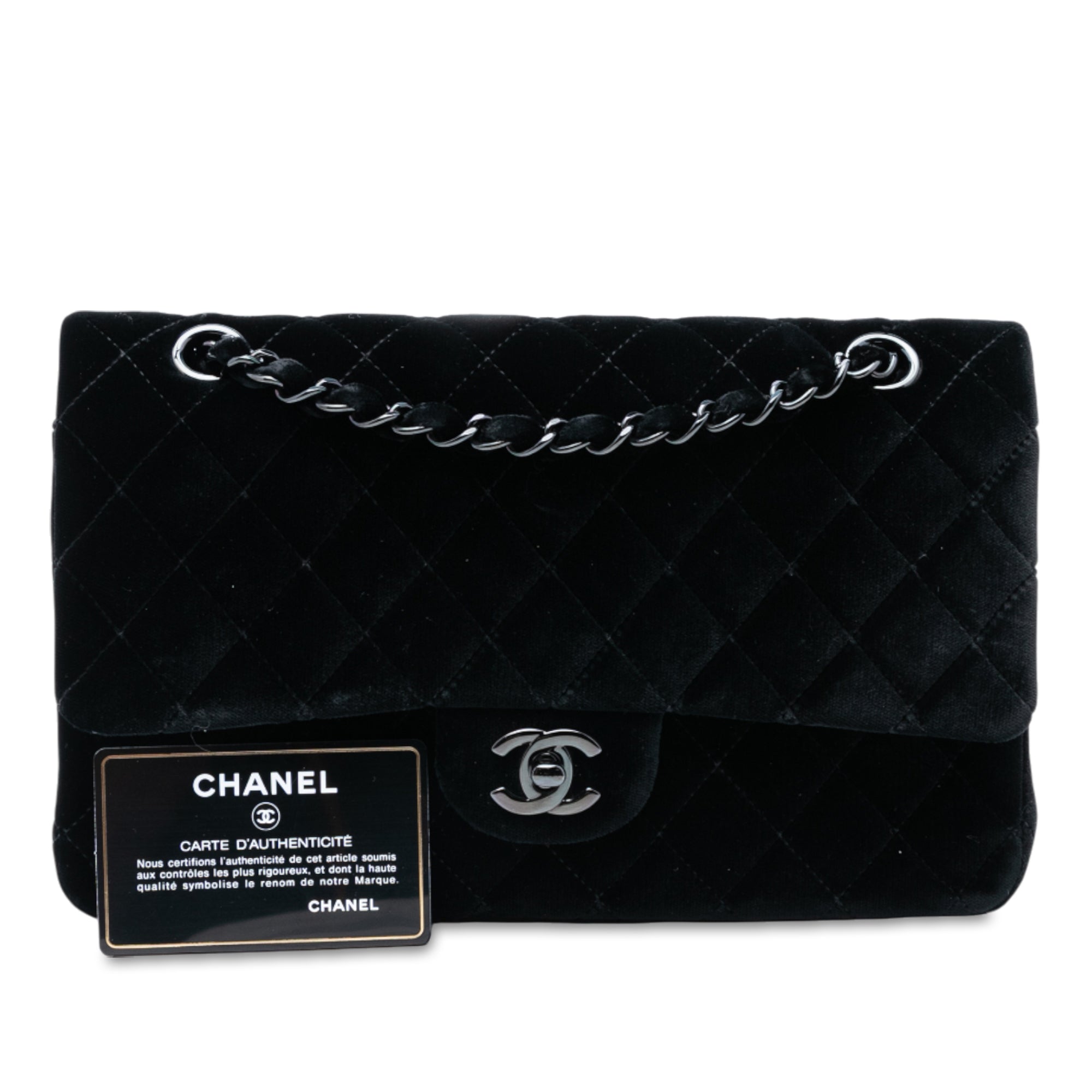 Medium Classic Velvet Double Flap