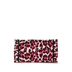 Mizza Small Embroidered Canvas Leopard Book Tote