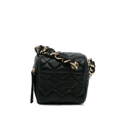 Quilted Lambskin Cube Vanity Bag