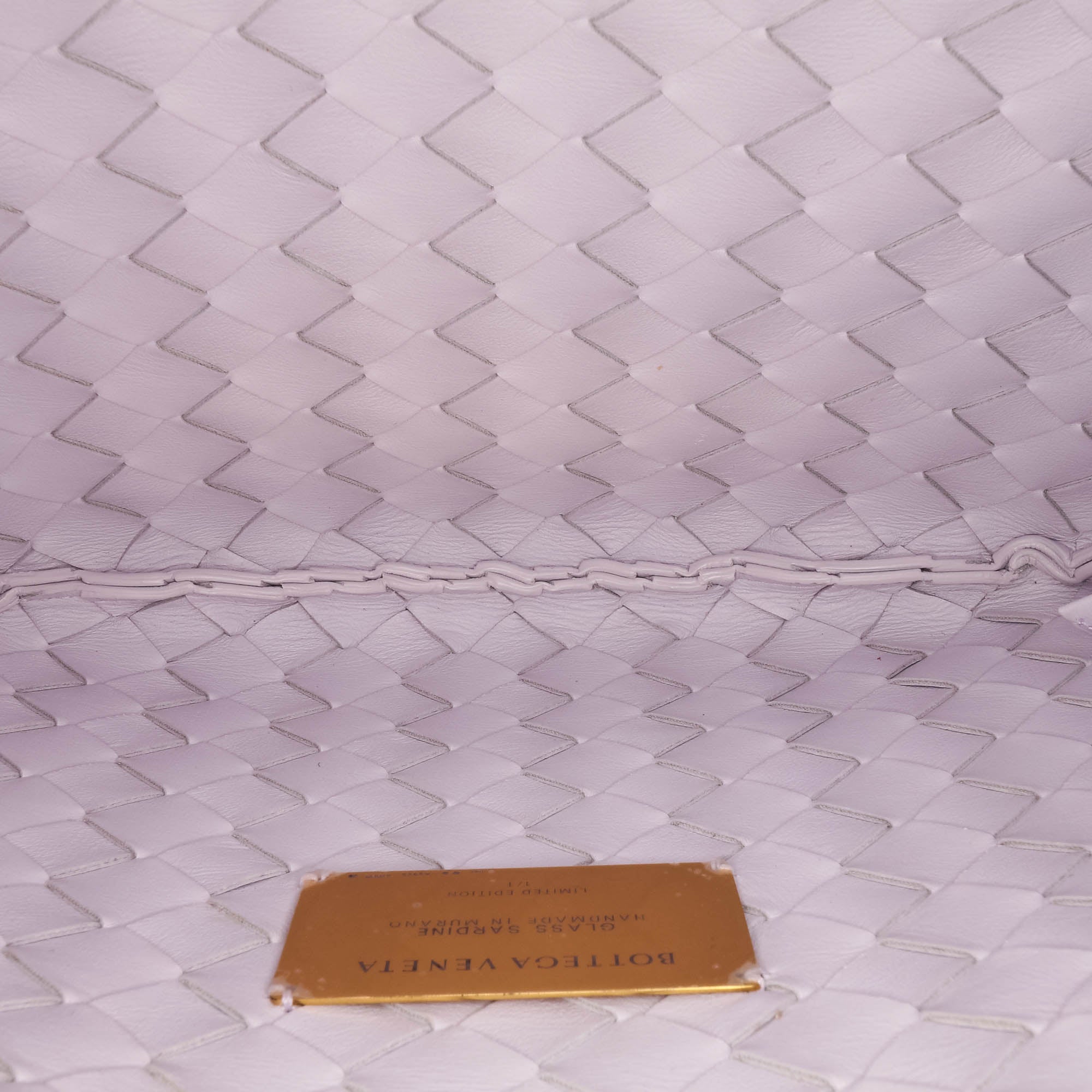 Limited Edition Murano Glass Lambskin Intrecciato Sardine