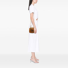 Mini Leather Splashed DK88 Top Handle Bag