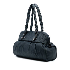 Calfskin Lady Braid Shoulder Bag