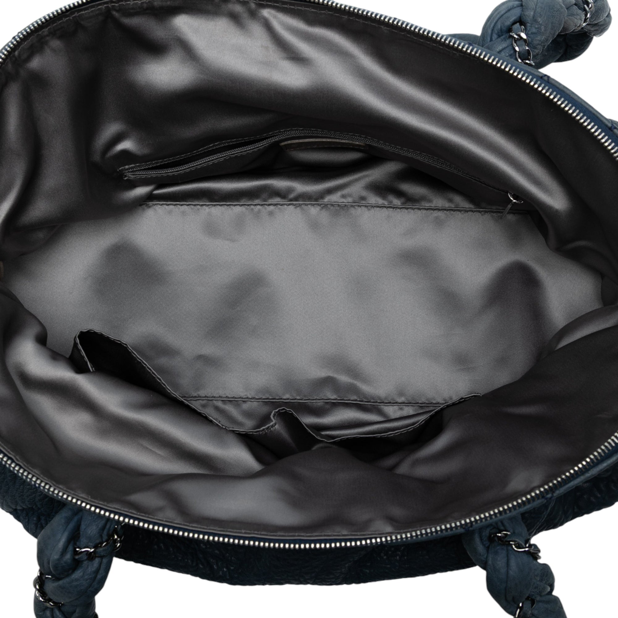 Calfskin Lady Braid Shoulder Bag