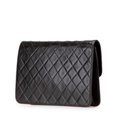 Medium CC Quilted Lambskin Half Single Flap