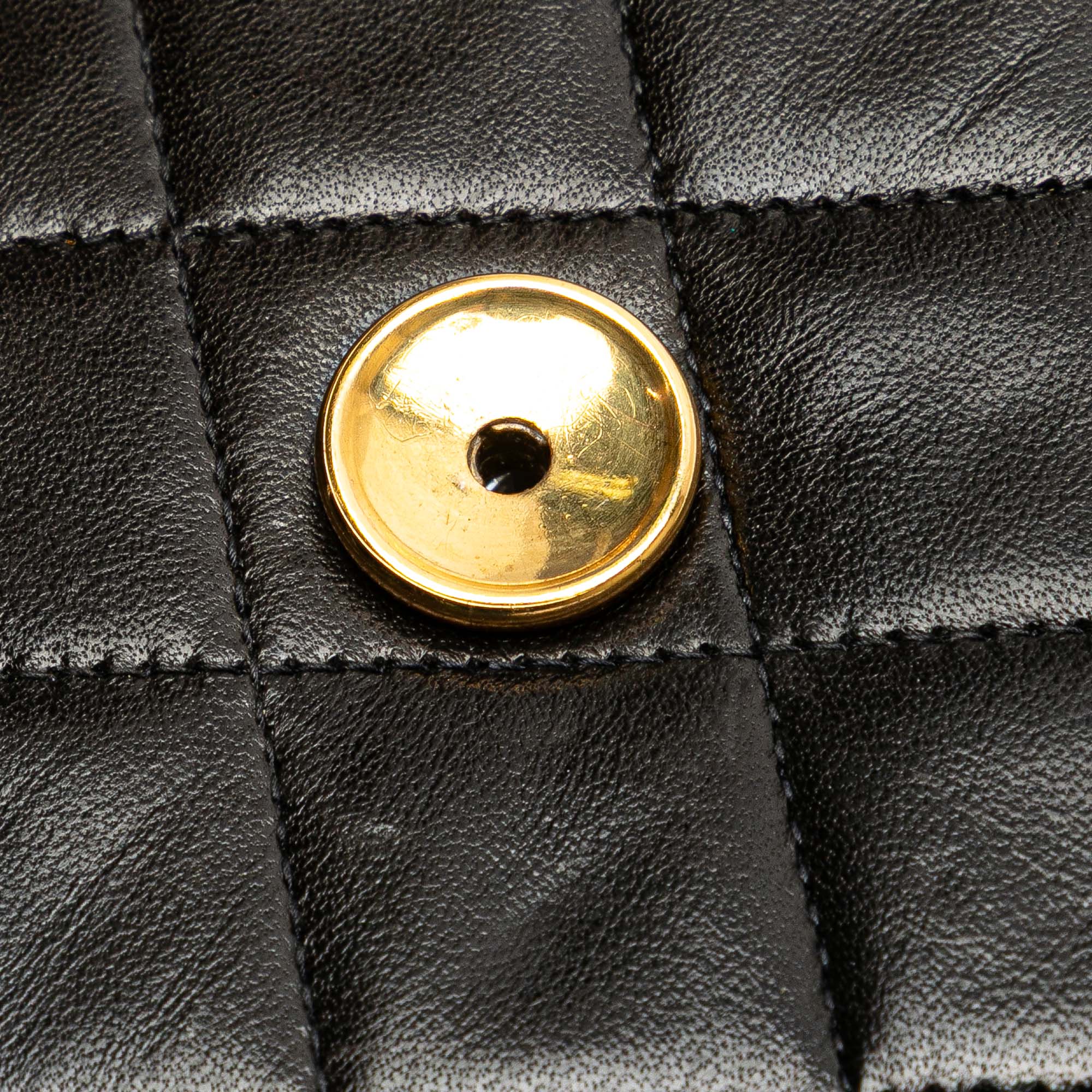 Medium CC Quilted Lambskin Half Single Flap