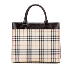 House Check Canvas Tote