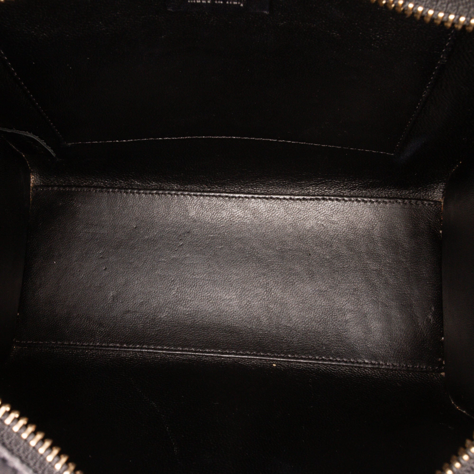 Nano Tricolor Grained Calfskin and Nubuck Luggage Tote