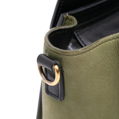 Nano Tricolor Grained Calfskin and Nubuck Luggage Tote