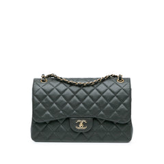 Jumbo Classic Caviar Double Flap