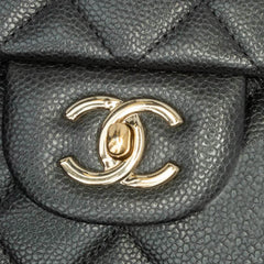 Jumbo Classic Caviar Double Flap