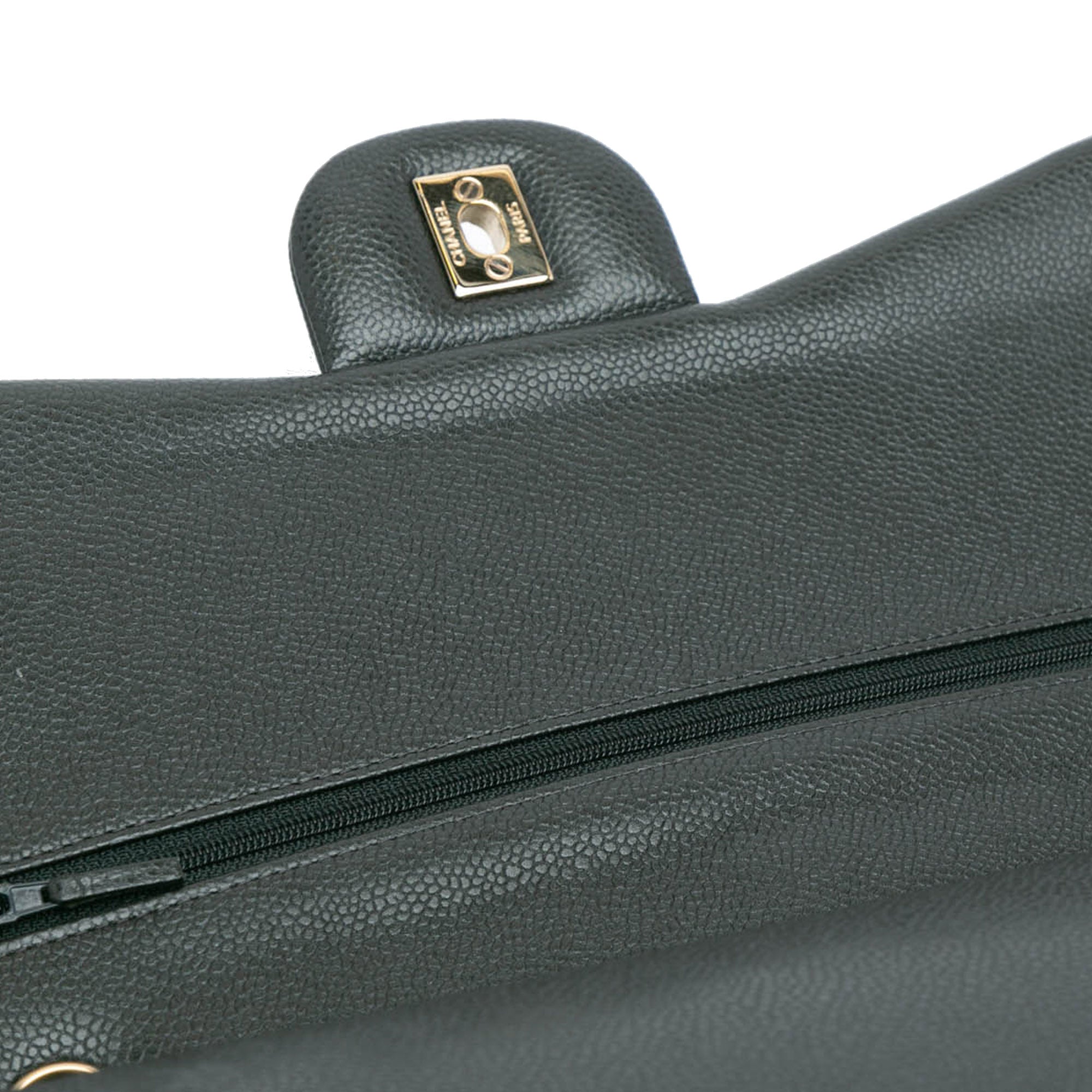 Jumbo Classic Caviar Double Flap