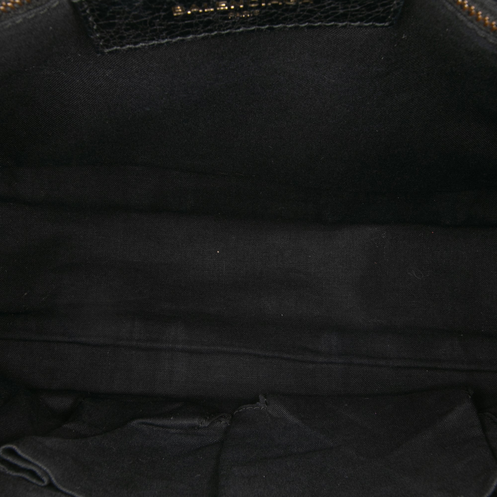 Small Lambskin Motocross Striped Classic City Satchel