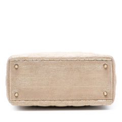 Medium Iridescent Lambskin Cannage Lady Dior