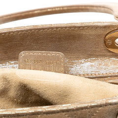 Medium Iridescent Lambskin Cannage Lady Dior