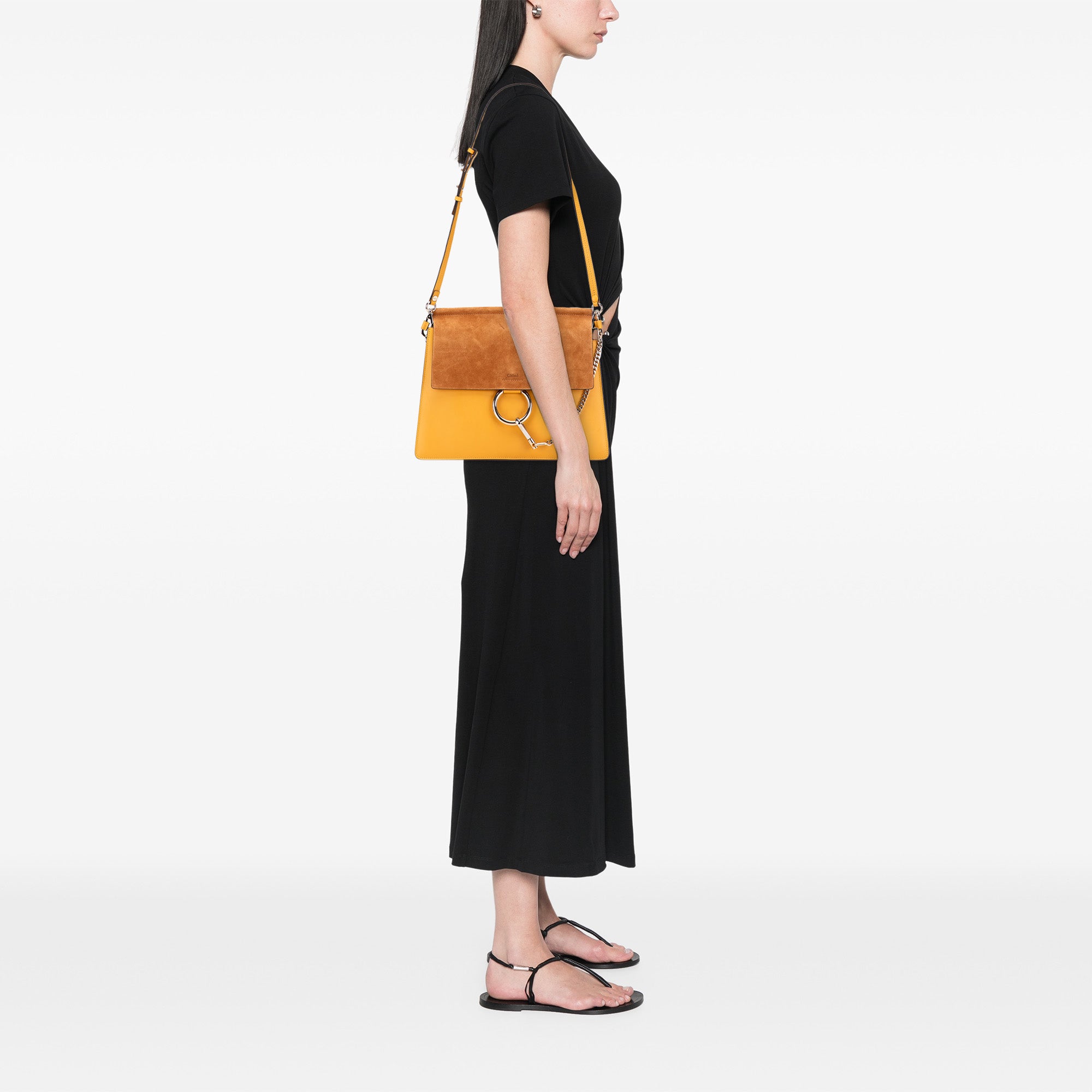 Medium Leather Faye Shoulder Bag