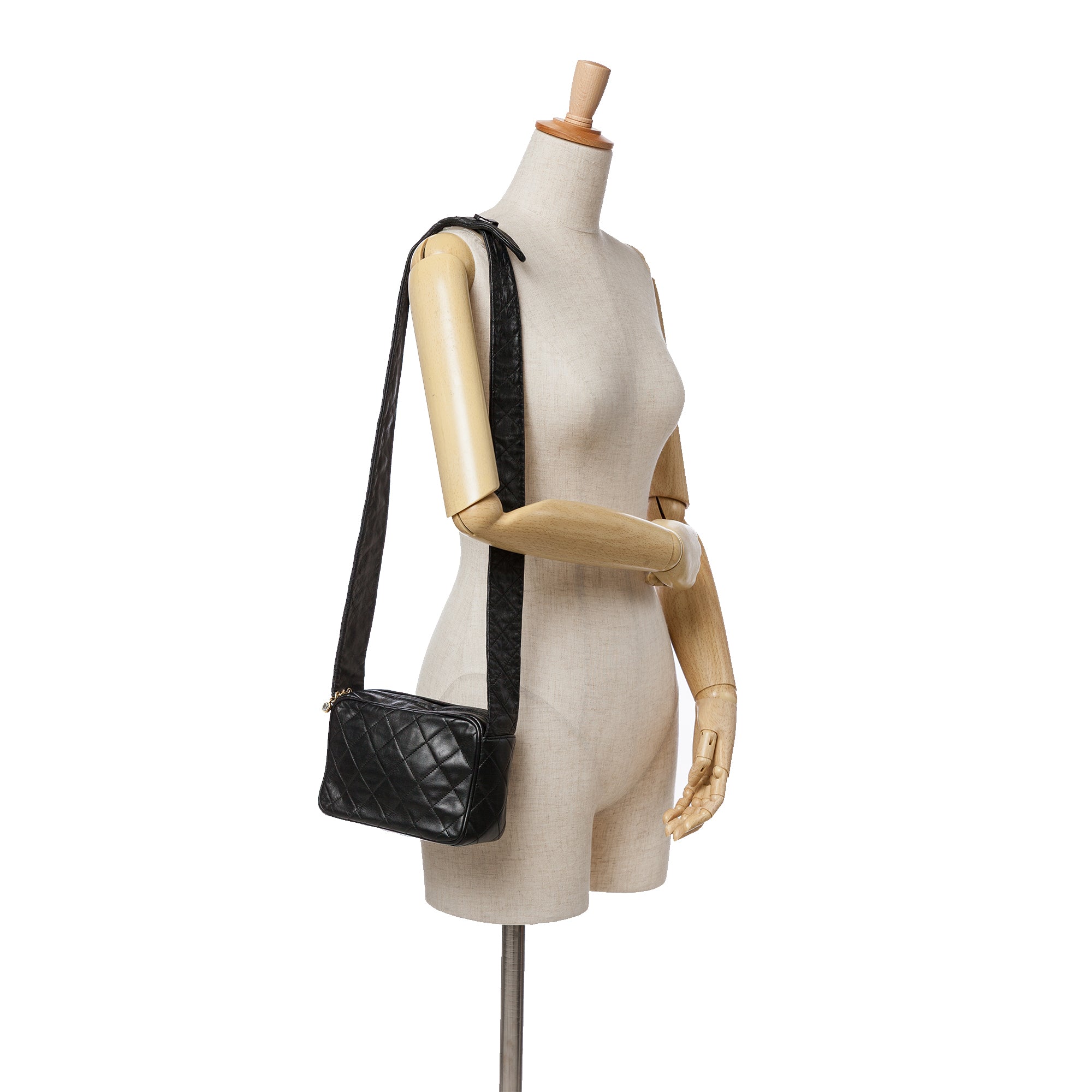 Mini Quilted Lambskin Camera Crossbody