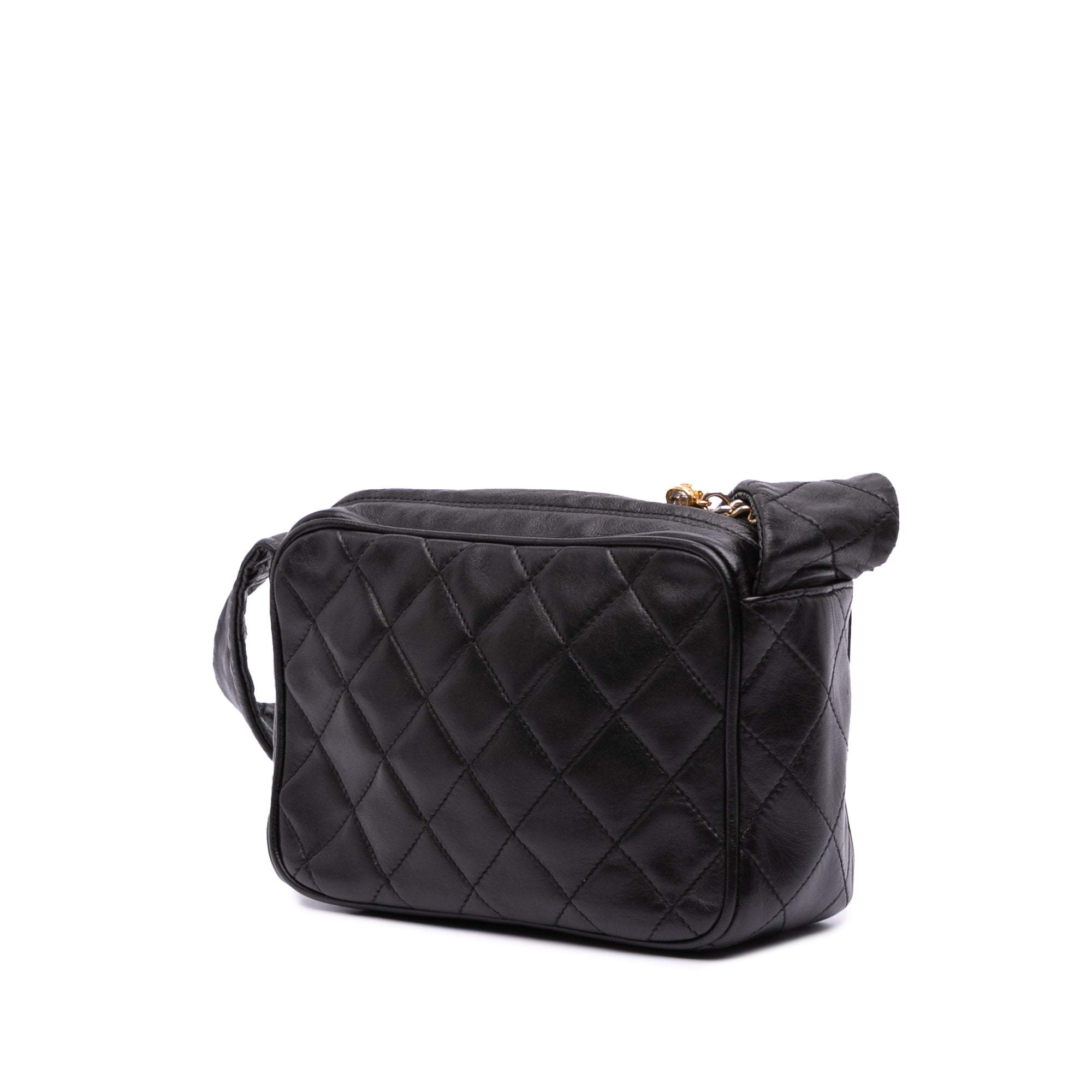 Mini Quilted Lambskin Camera Crossbody