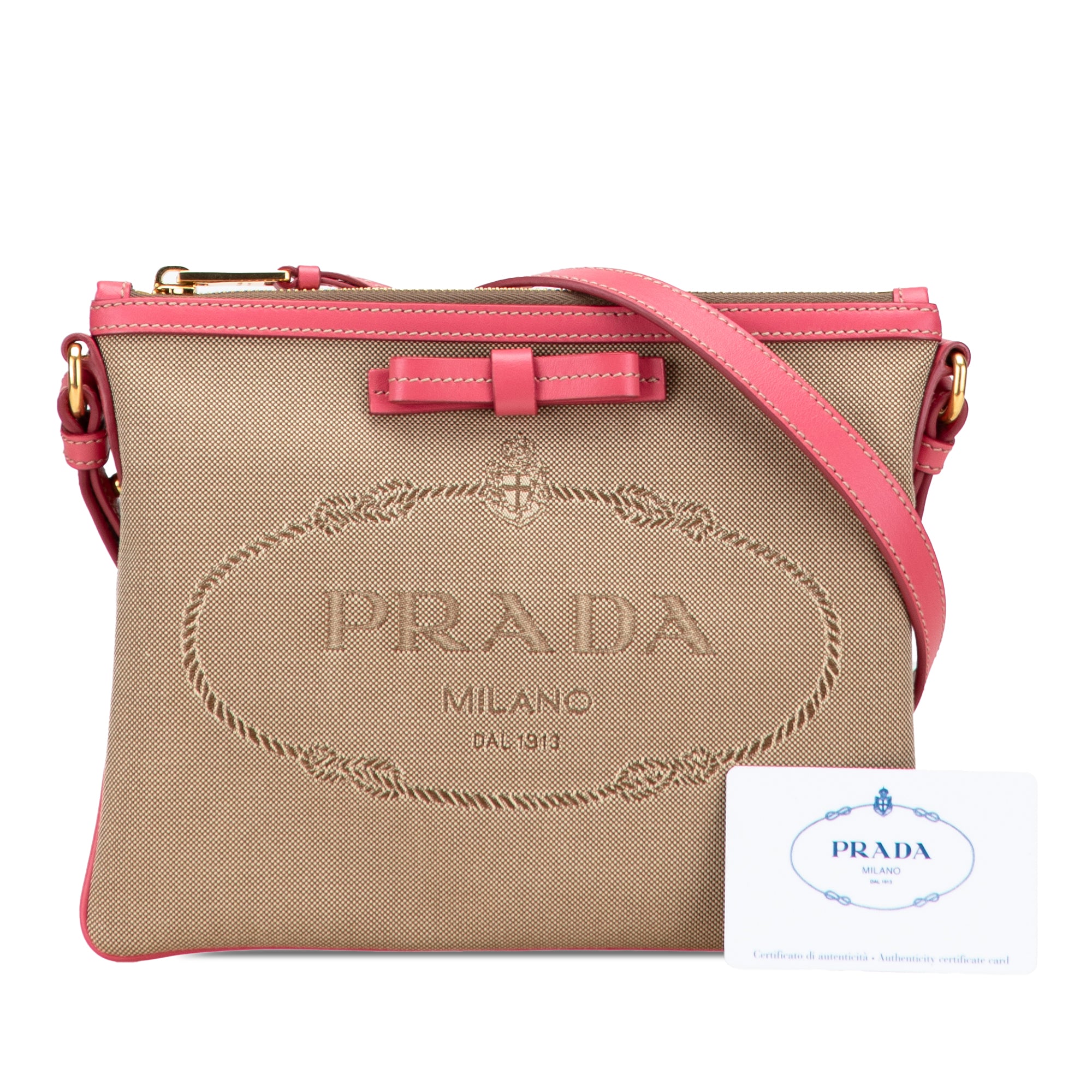 Canvas Canapa Logo Bow Crossbody