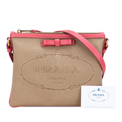 Canvas Canapa Logo Bow Crossbody